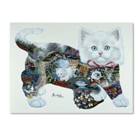Заштитен знак Ликовна Уметност Приказни За Мачиња Платнена Уметност Од Епени Њуленд