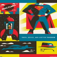 Ворнер 100 - годишнината-Супермен Ѕид Постер, 22.375 34