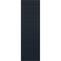 Ekena Millwork 15 W 26 H TRUE FIT PVC HORIONTAL SLAT модерен стил фиксни ролетни за монтирање, без starвездени ноќни сини