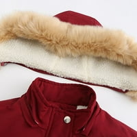 Топли Зимски Палта За Жени Мода Екстремно Студено Време Надворешна Облека Згуснете Фау Крзно Обложена Јакна Палто