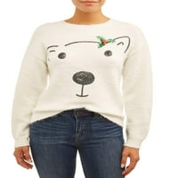 Време на празник, женски животински пердув Божиќен џемпер