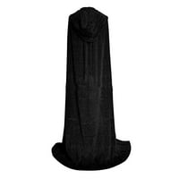 Женска Мрачна Долга Наметка Наметки Со Качулка парови јакна црн Фустан за жени фустан со оглавник женски макси фустан плус големина