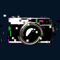 Камера Дефект Менс Темносина Графички Резервоар Топ-Дизајн Од Страна На Луѓето Л