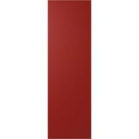 Ekena Millwork 15 W 39 H True Fit PVC Diagonal Slat модерен стил фиксни ролетни за монтирање, оган црвено