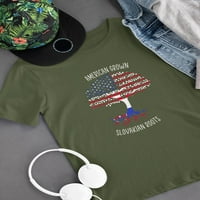 Американски возрасни словачки корени маици мажи-дизајни за отпечатоци, машки X-large