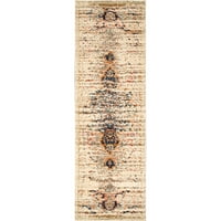 Нулум Сарита потресен персиски тркач килим, 2 '6 12', песок