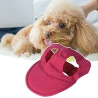 Супер мека капа за домашни миленици - Полиестер полиестер на отворено куче Сонцето Визир Кап - Декор за бејзбол за миленичиња - додатоци за миленичиња
