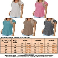 Колиша Летни Блузи За Жени Кошула Со Кратки Ракави Обични Лабави Блузи
