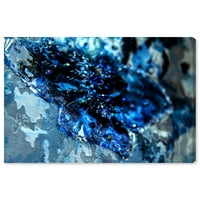 Wynwood Studio Canvas Mark Zunino - Saphire Tide Tapestry Mase and Glam Fashion Wall Art Canvas Print Blue 36x24