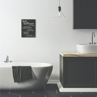 Tuphely Industries Најдобра бања со пет starвезди црни смешни зборови дизајн врамена wallидна уметност од Дафне Полсели